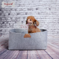2018 Hot 2 in 1 Luxus Quadrat Haustier Bett Hund Natürliche Filz Hund Haustier Decke